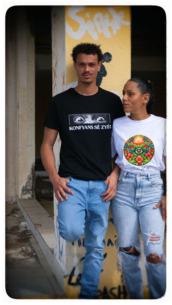 t shirt "konfyans sÉ zyÉ"