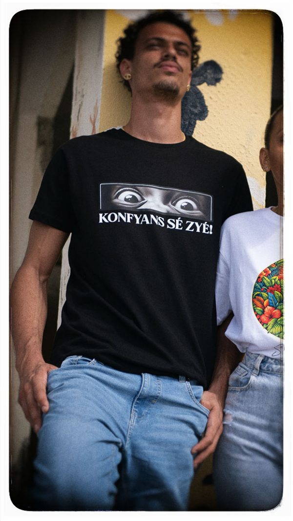 t shirt "konfyans sÉ zyÉ"