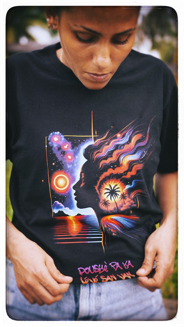 t shirt "pousyÈ pa ka lÉvÉ san van"