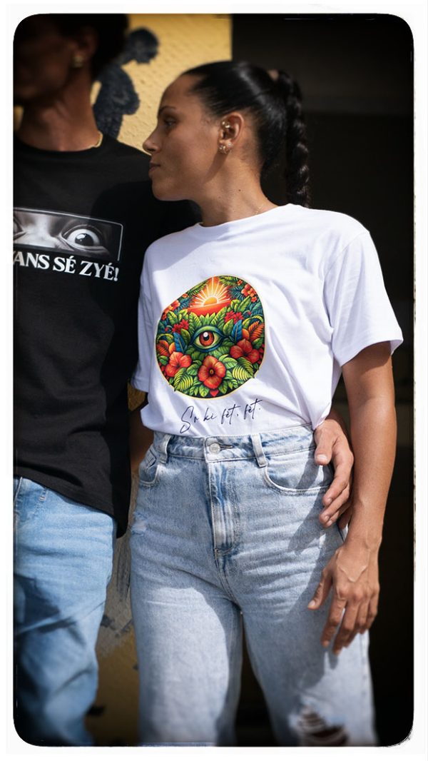 t shirt "sa ki fÈt fÈt"