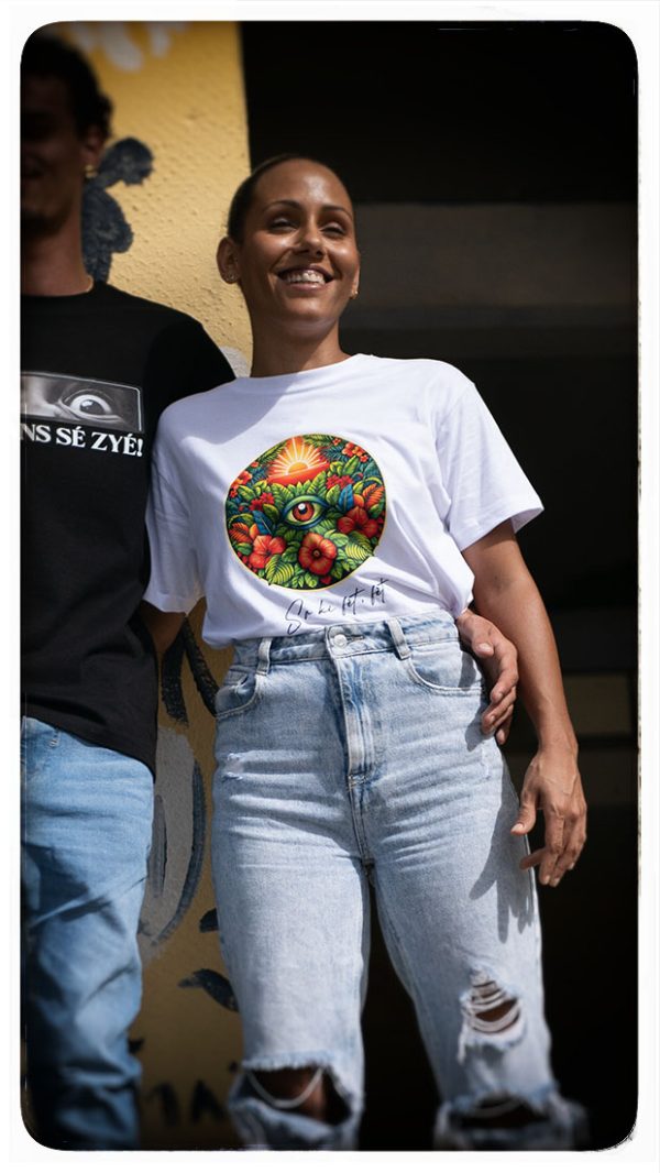 t shirt "sa ki fÈt fÈt"