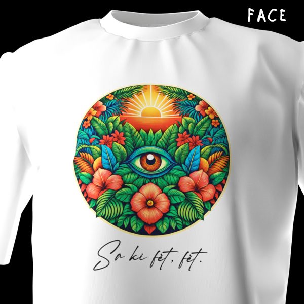 t shirt "sa ki fÈt fÈt"